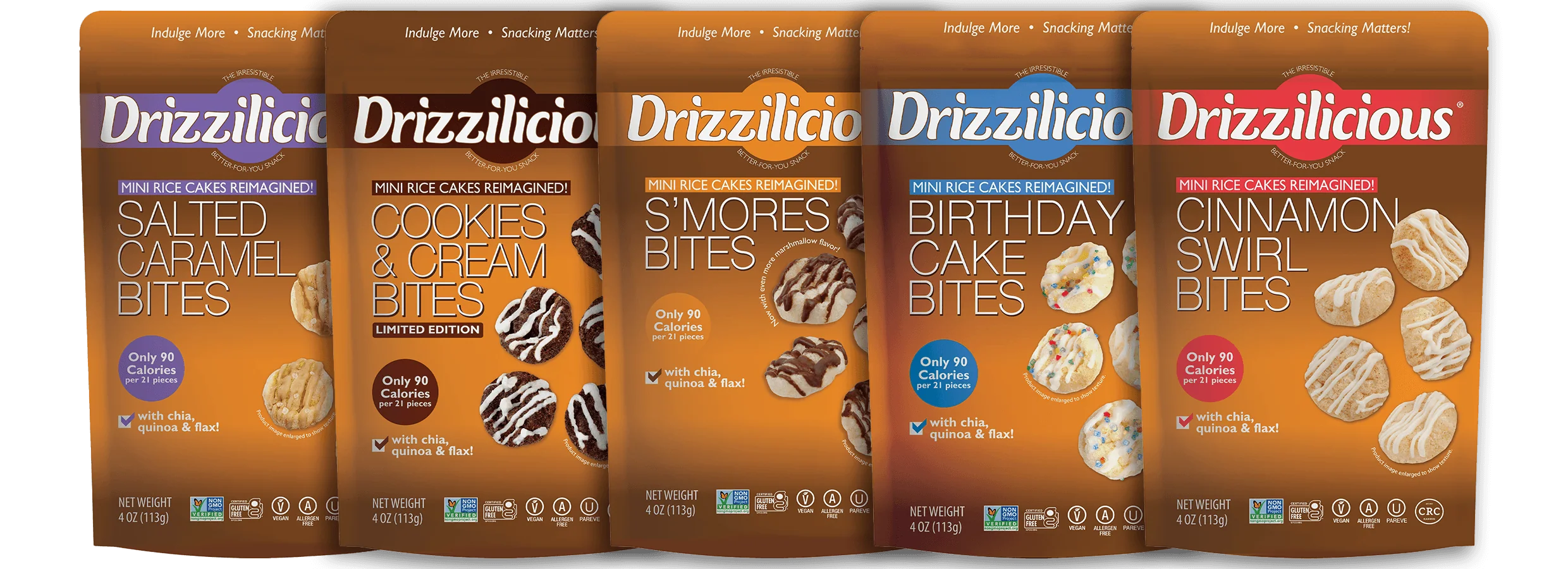 5 Flavor Variety [Birthday, S'mores, Cinnamon, Cookies & Cream, Caramel] 4oz - Image 5